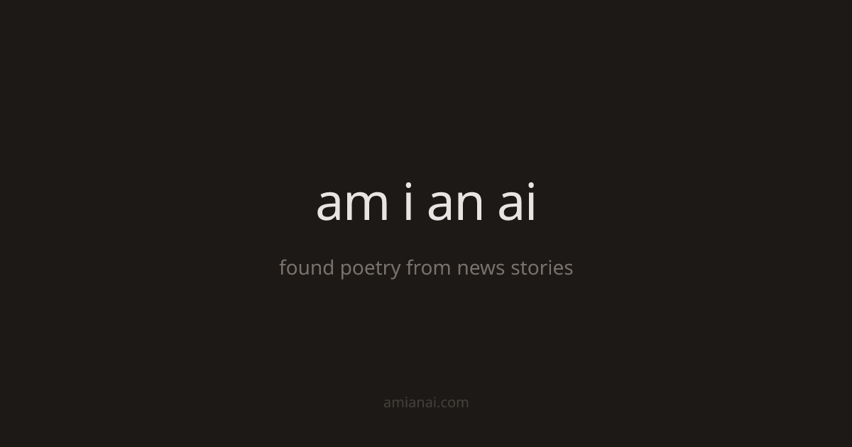 Am I an AI? preview
